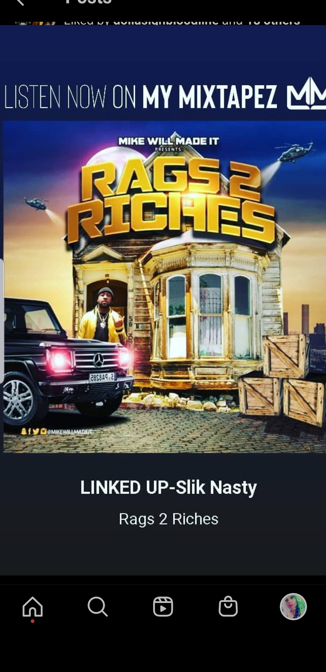 Slik-QD on the, Rags to Riches Mixtape, by Mike Will Made it